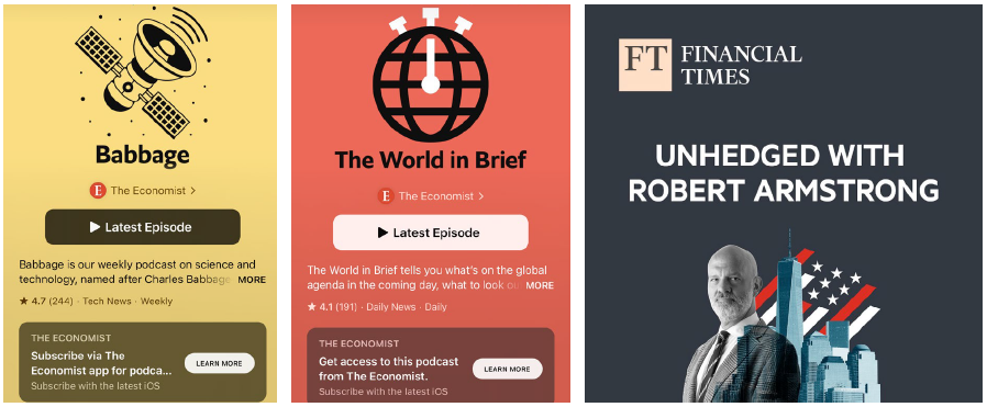 Economist podcasts