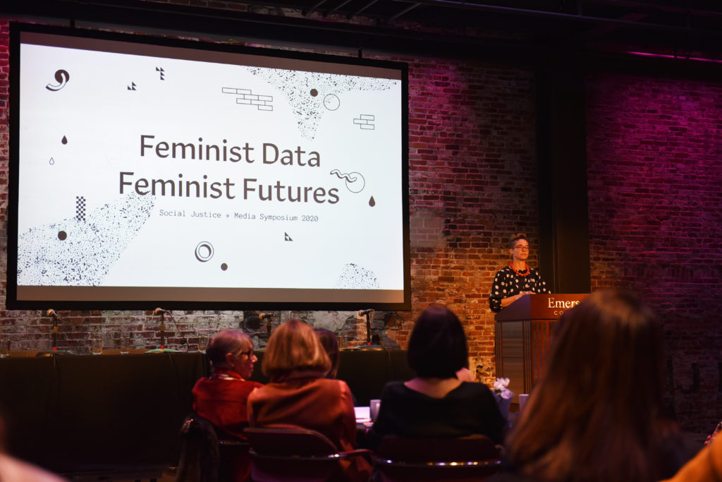 During the Social Justice & Media Symposium 2020, Catherine D’Ignazio, assistant professor of urban science and planning at MIT and a former assistant professor at Emerson, where she taught civic media & data visualization shares findings from her latest work in data feminism from a social justice perspective. 