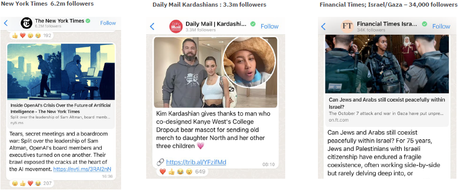 WhatsApp channels
