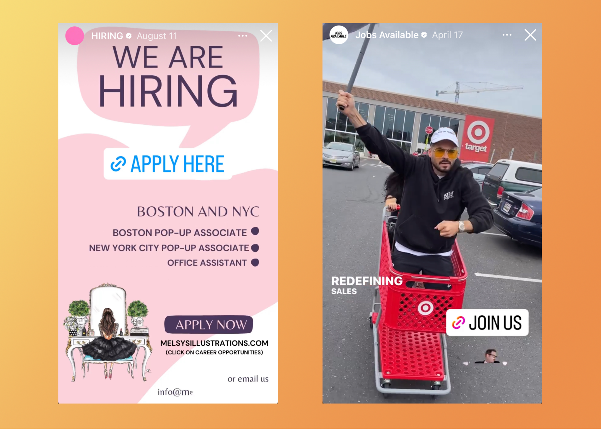 Career opportunities alerts from Melsys illustrations and Mid-Day Squares.