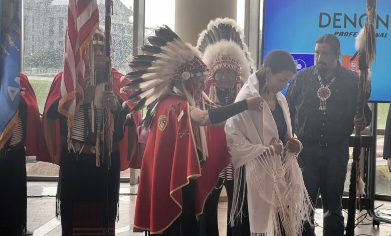 Native storytelling cemented with N. Scott Momaday ceremony Native storytelling cemented with N. Scott Momaday ceremony